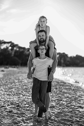 Séance famille au lac de Biscarrosse